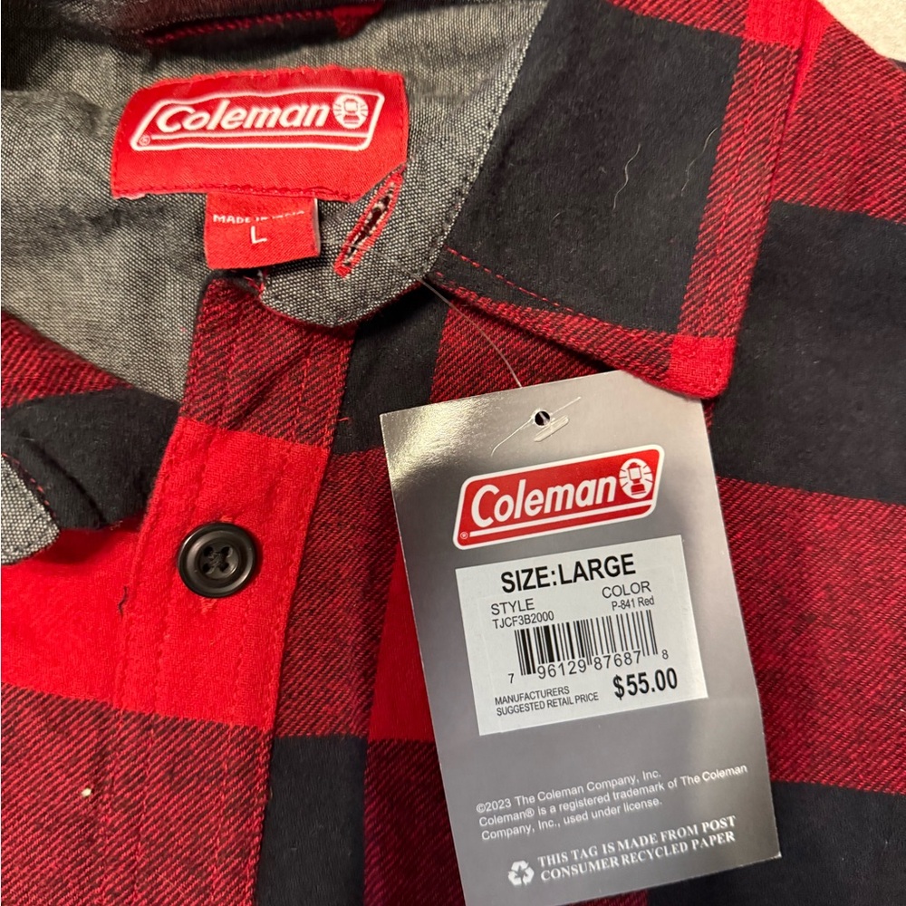 Coleman Red and Black Checkered Shirt